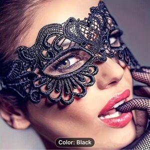Mask CAT EYES SEXY COSPLAY DOM COSTUME BDSM BLACK LACE BLINDFOLD 50 SHADES